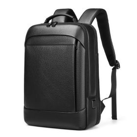 New Business Commute Leather Backpack Men