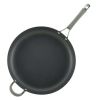 Introducing the 14 Inch Elementum Nonstick Frying Pan/Skillet with Helper Handle in Oyster Gray.