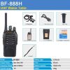 1pc Baofeng BF-888H Ham Two Way Radio; Walkie Talkie With Rechargeable Battery Headphone USB Charge Long Range 16 Channels