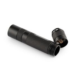 Waterproof flashlight outdoor flashlight LED (Option: Black A)