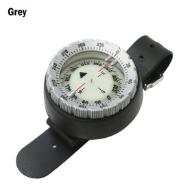 50m/164.04ft Waterproof Diving Compass; Professional Compass Wrist Outdoor Sports Survival Emergency (Color: GRAY)