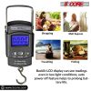 Luggage Scale Handheld Portable Electronic Digital Hanging Bag Weight Scales Travel 110 LBS 50 KG 5 Core LS-006